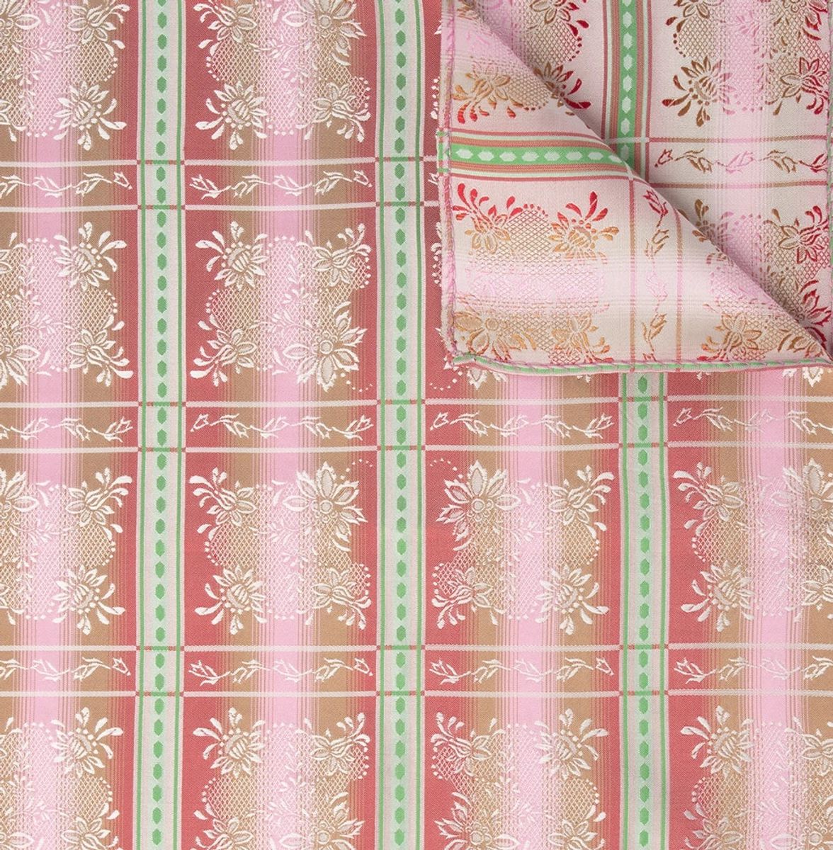 Silkeskjerf- Maria, lys rosa