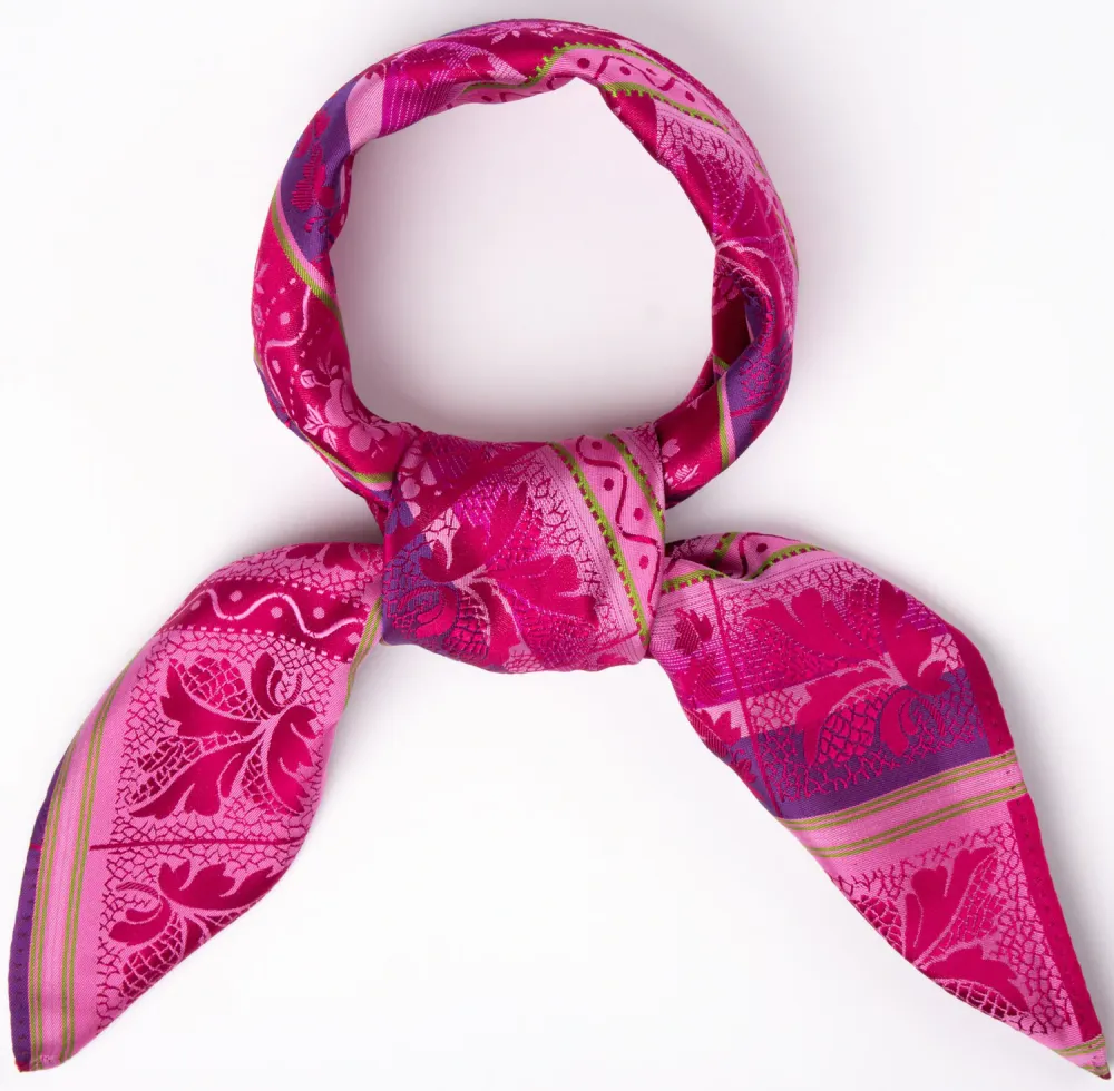 Silkeskjerf - Lise, rosa